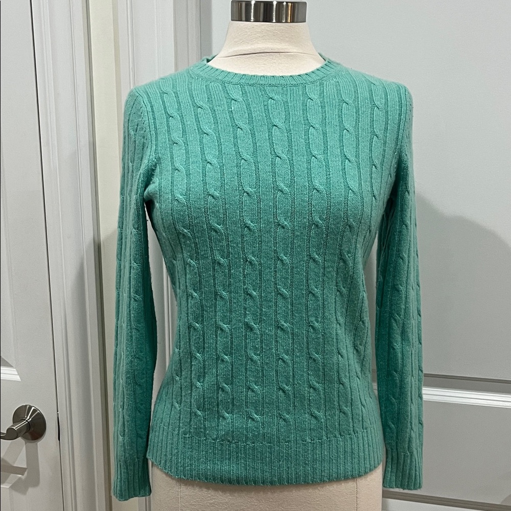 Vineyard Vines 100% Cashmere Sweater Aqua Size Small